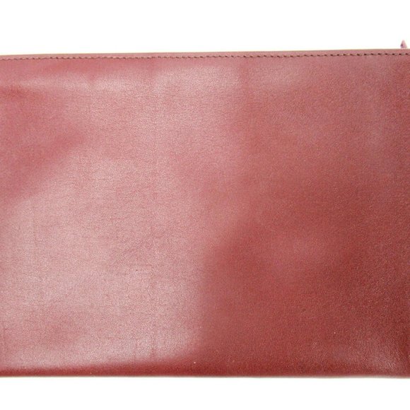 AUTH Cartier Pouch Must Line Bordeaux Leather - Picture 4 of 6
